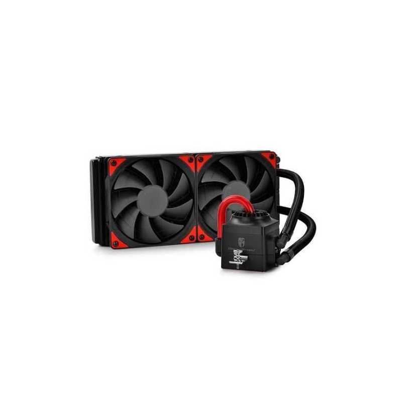 Deepcool GamerStorm Captain 240EX Liquid CPU Cooler, 240mm Radiator, 2 x 12cm Fans, Bionic Red LED