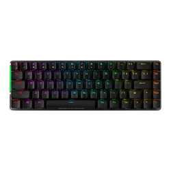 Asus ROG FALCHION Compact 65% Mechanical RGB Gaming Keyboard, Wireless/USB, Cherry MX Red, Per-key RGB Lighting, Touch Panel, 45