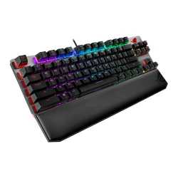 Asus ROG STRIX SCOPE TKL DELUXE Mechanical RGB Gaming Keyboard, Cherry MX Red, Stealth Key, Quick-Toggle Switch, Aura Sync, Ergo