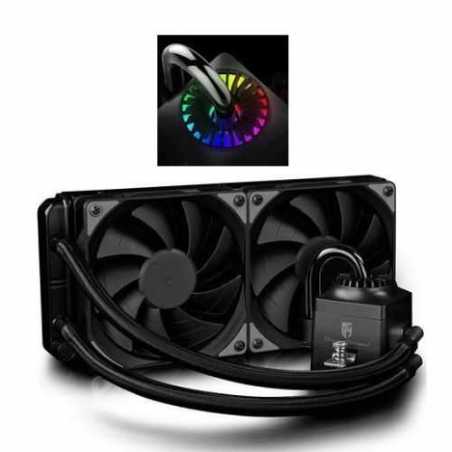 Deepcool GamerStorm Captain 240EX RGB Liquid CPU Cooler, 240mm Radiator, 2 x 12cm Fans, RGB Lighting, Aura Sync