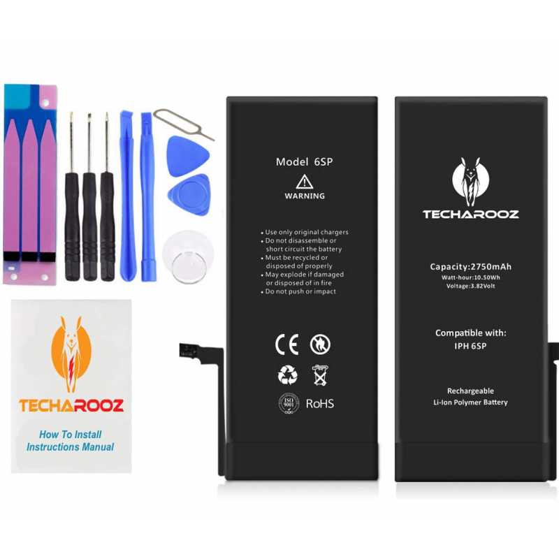 TECHAROOZ iPhone 6s + Plus Battery Replacement Kit