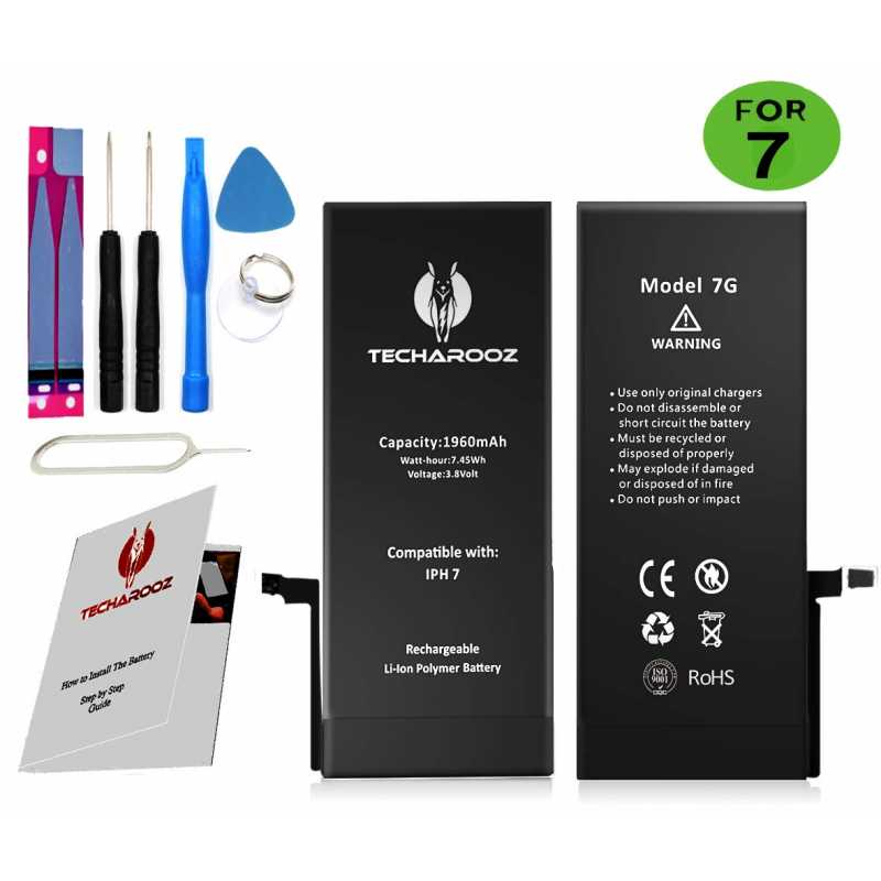 TECHAROOZ iPhone 7 + Plus Battery Replacement Kit TECHAROOZ iPhone 7 + Plus Battery Replacement Kit