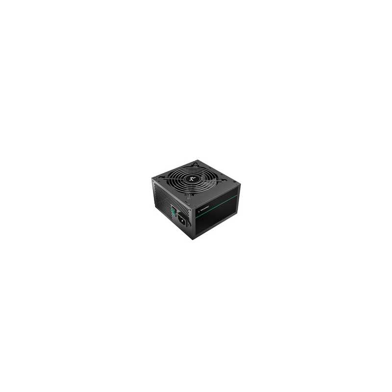 DeepCool PM650D 650W Power Supply Unit, 120mm Silent High Performance Fan, 80 PLUS Gold, Non Modular, UK Plug, Flat Black Cables