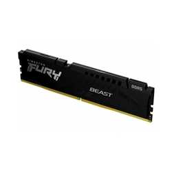 Kingston FURY Beast KF552C40BB-16 Gaming System Memory, DDR5, 5200MHz, 1 x 16Gb, Black Heatsink, 288 Pin, 1.25v, CL40