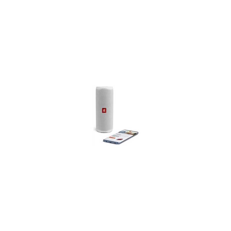 JBL Flip 5 Portable Bluetooth Speaker with Rechargeable Battery, waterproof, PartyBoost compatible, steel white