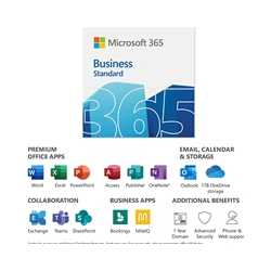 Microsoft 365 Business Standard 1 Year 1 User - Retail Boxed