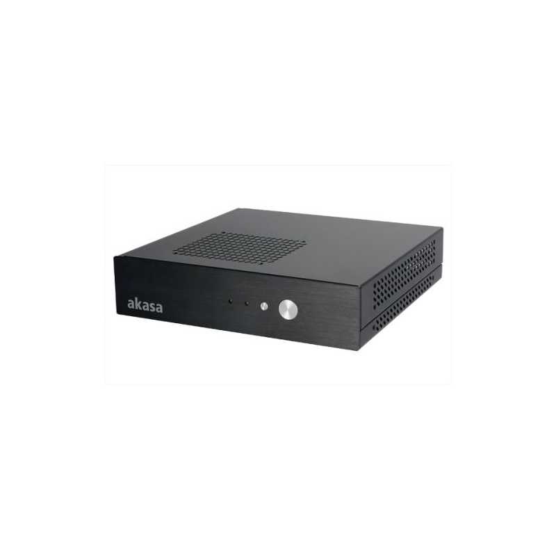 Akasa Unbranded Cypher, Ultra Compact Thin, Mini-ITX, Case, Fanless, 2.5", VESA Mountable