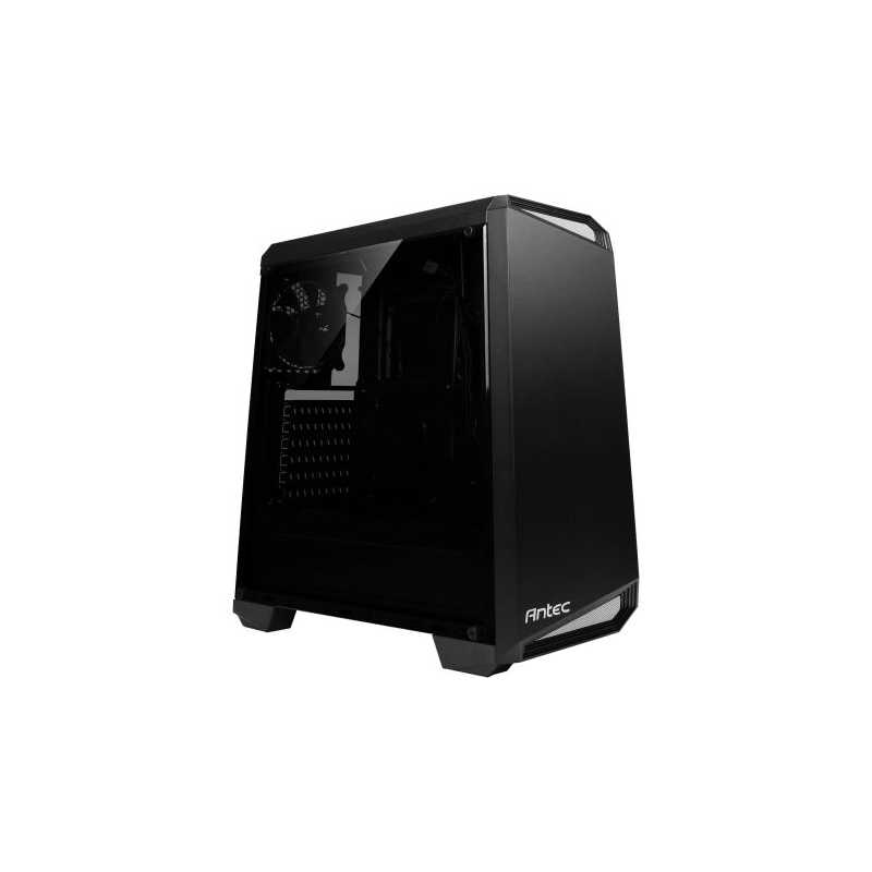 Antec NX100 ATX Gaming Case with Window, No PSU, 12cm Rear Fan, Black/Grey Highlights