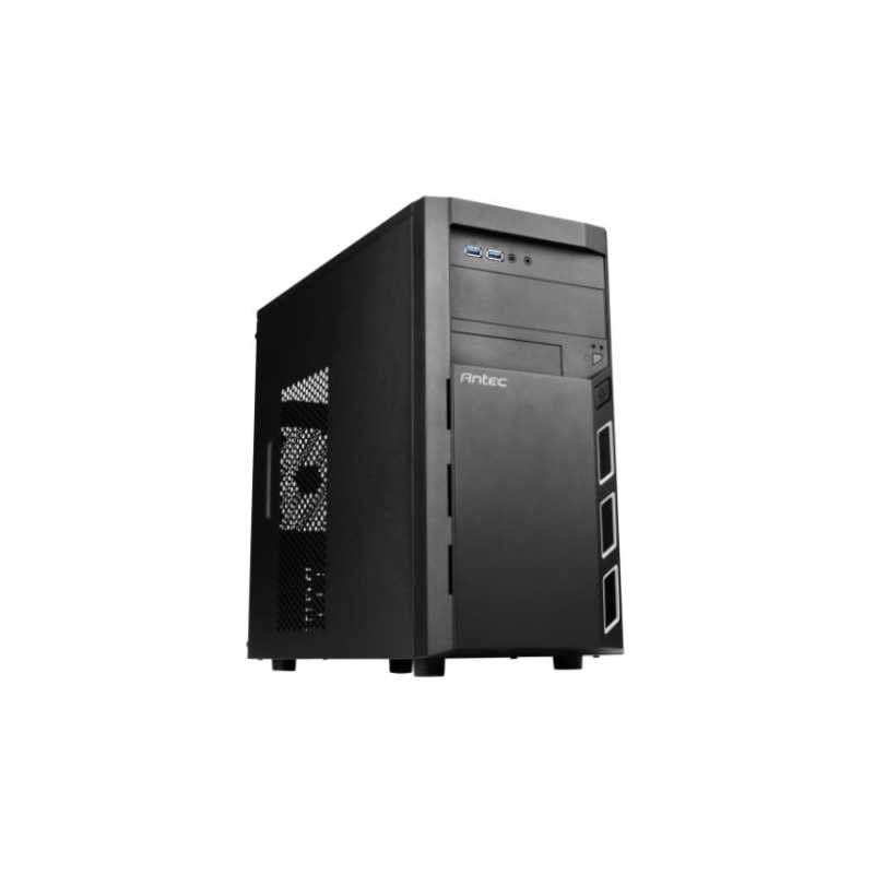 Antec VSK3000 Elite Micro ATX Case, No PSU, 12cm Fan, USB 3.0, Black