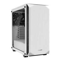 Be Quiet! Pure Base 500 Gaming Case with Window, ATX, No PSU, 2 x Pure Wings 2 Fans, PSU Shroud, White