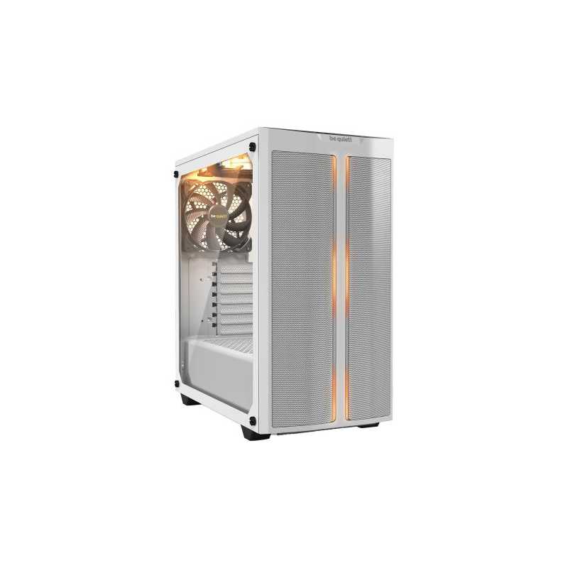 Be Quiet! Pure Base 500DX Gaming Case with Glass Window, ATX, No PSU, 3 x Pure Wings 2 Fans, ARGB Front Lighting, USB-C, White