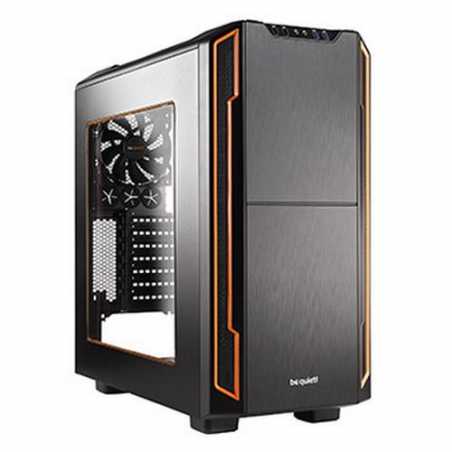 Be Quiet! Silent Base 600 Gaming Case with Window, ATX, No PSU, Tool-less, 2 x Pure Wings 2 Fans, Orange Trim