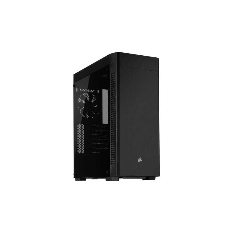 Corsair 110R Gaming Case with Tempered Glass Window, ATX, No PSU, 12cm Fan
