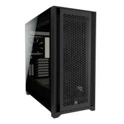 Corsair 5000D Airflow Gaming Case with Tempered Glass Window, E-ATX, 2 x AirGuide Fans, High-Airflow Front Panel, USB-C, Black