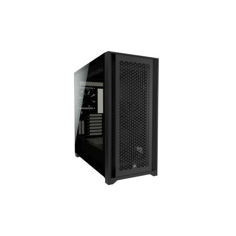Corsair 5000D Airflow Gaming Case with Tempered Glass Window, E-ATX, 2 x AirGuide Fans, High-Airflow Front Panel, USB-C, Black