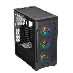 Corsair iCUE 220T RGB Airflow Gaming Case with Tempered Glass Window, ATX, 3 x SP120 RGB PRO Fans