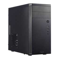 Fractal Design Core 1100 Compact Micro ATX Case, No PSU, 12cm Fan, USB 3.0, Brushed Aluminium-look