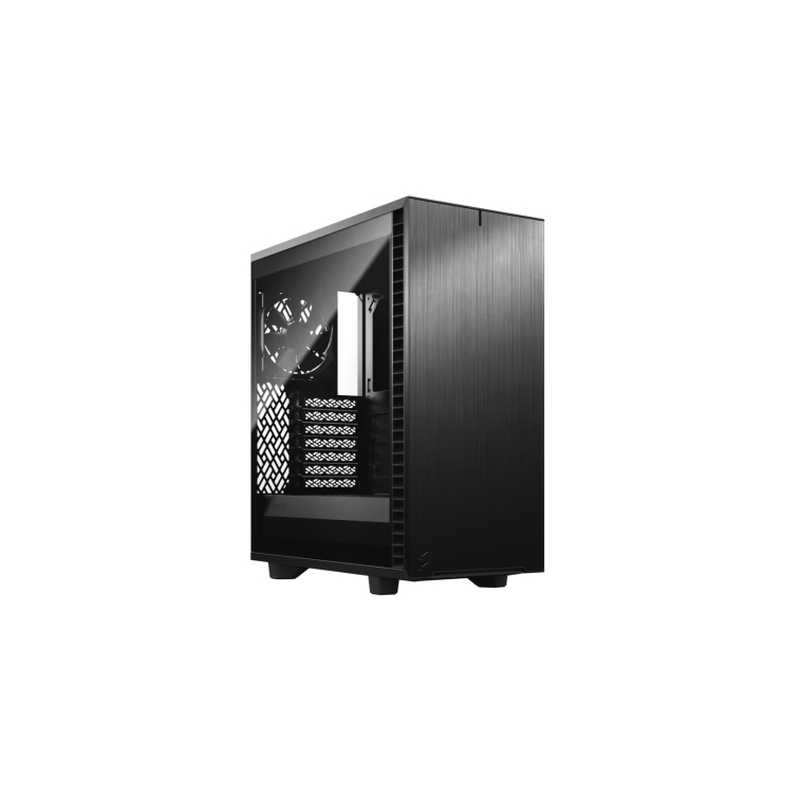 Fractal Design Define 7 Compact (Light TG) Gaming Case, ATX, 2 Fans, Sound Dampening, Ventilated PSU Shroud, USB-C