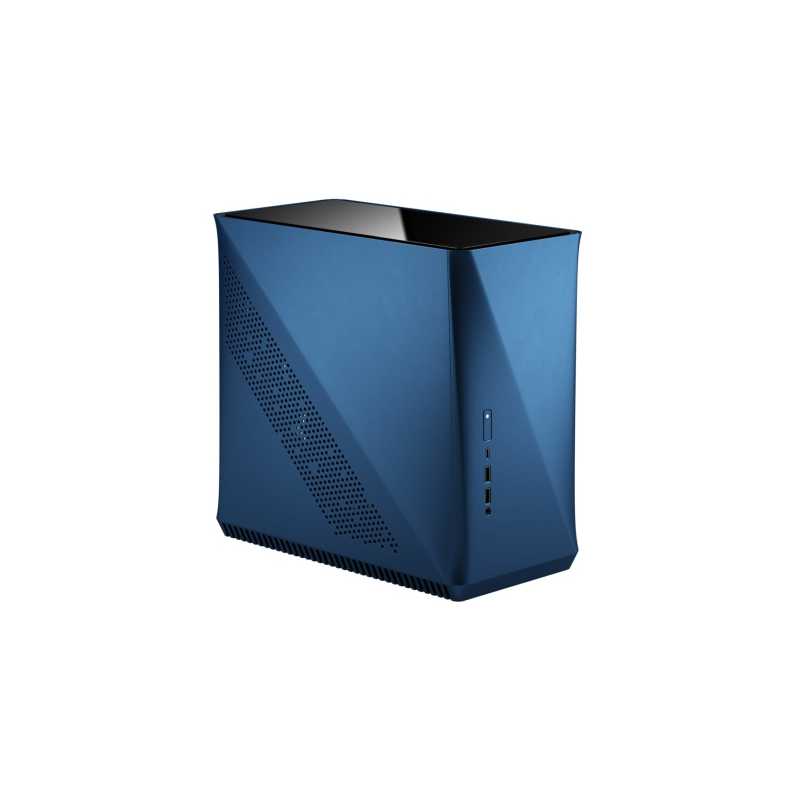 Fractal Design Era ITX (Cobalt TG) Compact Case w/ Glass Top Panel, Mini ITX, ATX/SFX PSU & 295mm GPU Support, 240mm Watercoolin