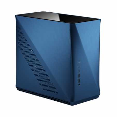 Fractal Design Era ITX (Cobalt TG) Compact Case w/ Glass Top Panel, Mini ITX, ATX/SFX PSU & 295mm GPU Support, 240mm Watercoolin