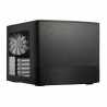 Fractal Design Node 804 (Black) Cube Case w/ Clear Window, Micro ATX, Brushed Al. Front, Optical Drive, 280mm Watercooling, 3 Fa