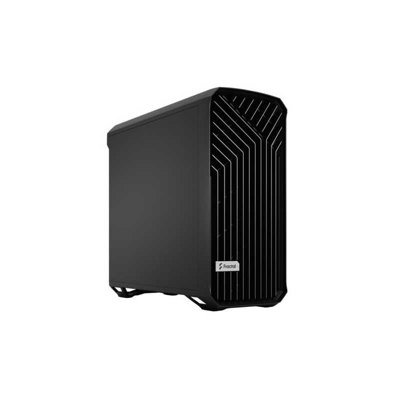 Fractal Design Torrent (Black Solid) Gaming Case, E-ATX/SSI-EEB, 5 Fans, Fan Hub, Maximized Cooling, Open Front Grille, USB-C