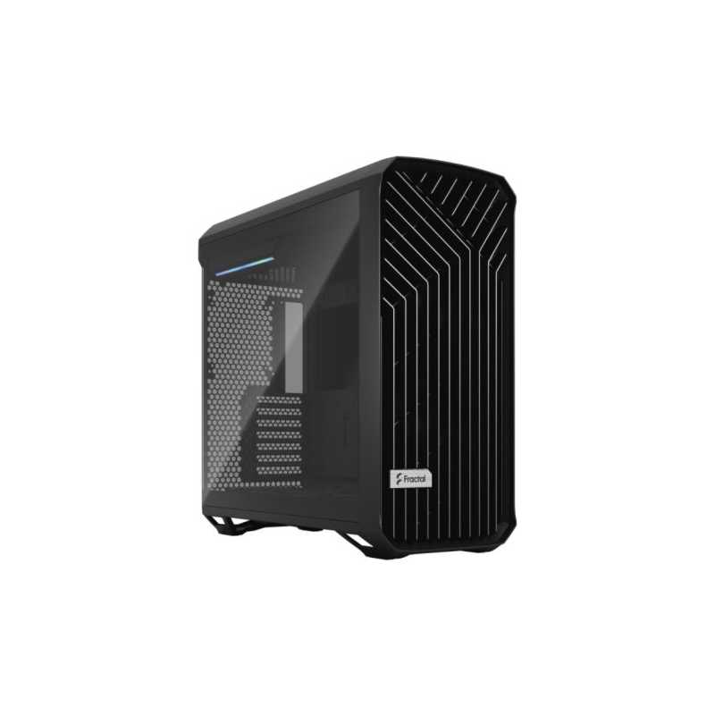 Fractal Design Torrent (Light TG) Gaming Case w/ Light Tint Glass Windows, E-ATX/SSI-EEB, 5 Fans, Fan Hub, Maximized Cooling, Op