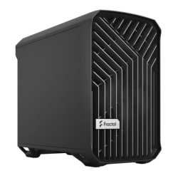 Fractal Design Torrent Nano (Black Solid) Case, Mini ITX, 1 Fan, ATX PSU & 335mm GPU Support, 280mm Watercooling, Front Grille, 