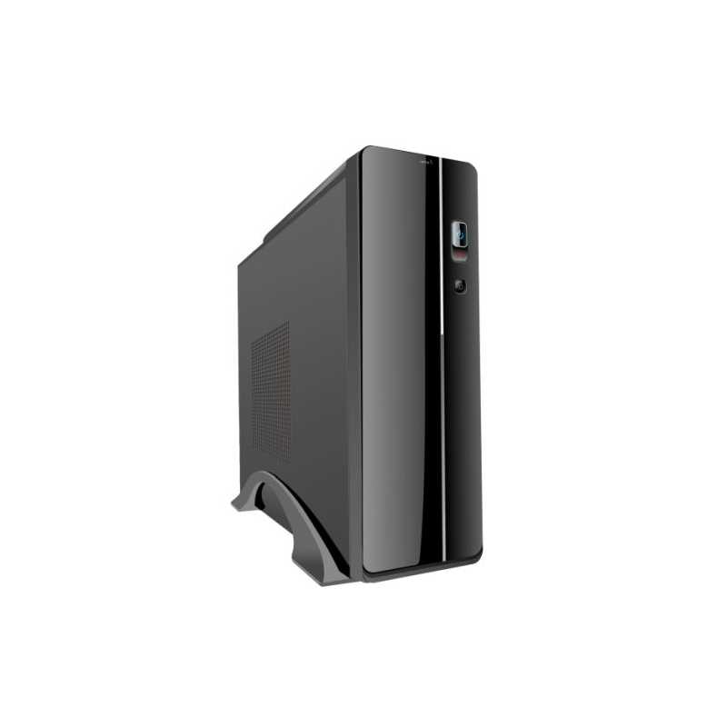 Spire Micro ATX Slimline Desktop Case, 300W, 8cm Fan, Front USB 3.0, Card Reader, Black