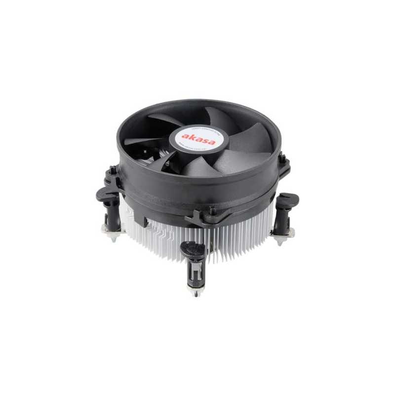 Akasa AK-CC7108EP01 Heatsink and Fan, Sockets 775, 115x, 1200, Heatsink and Fan, PWM Fan, up to 77W