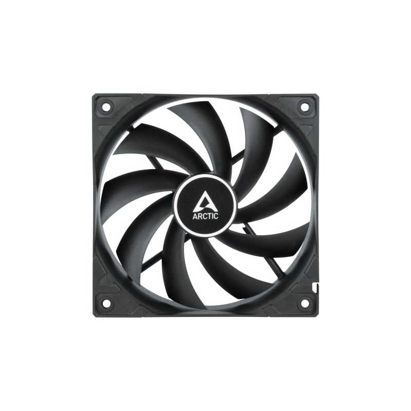 Arctic F12 12cm PWM PST Case Fan, Black, 9 Blades, Fluid Dynamic, 230-1350 RPM, 6 Year Warranty