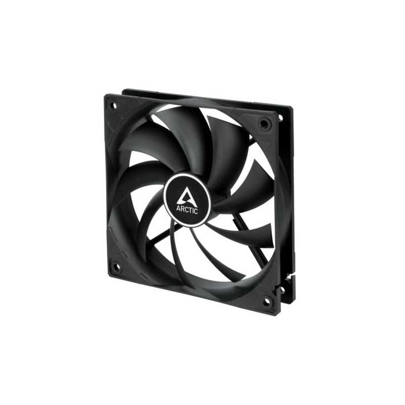 Arctic F12 Low Noise 12cm Case Fan, Black, 9 Blades, Fluid Dynamic, 6 Year Warranty