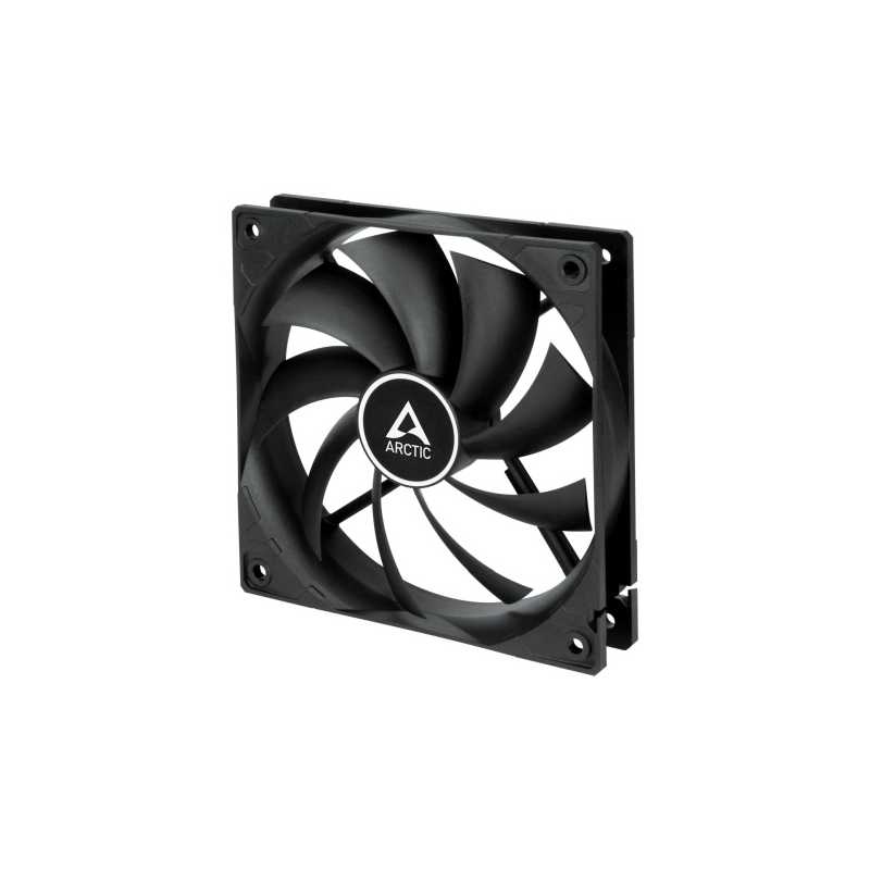 Arctic F12 Silent 12cm Case Fan, Black, 9 Blades, Fluid Dynamic, 6 Year Warranty