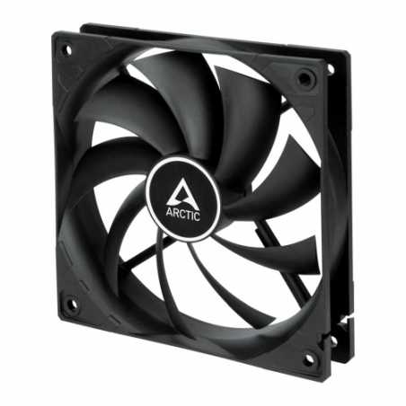 Arctic F12 Silent 12cm Case Fan, Black, 9 Blades, Fluid Dynamic, 6 Year Warranty