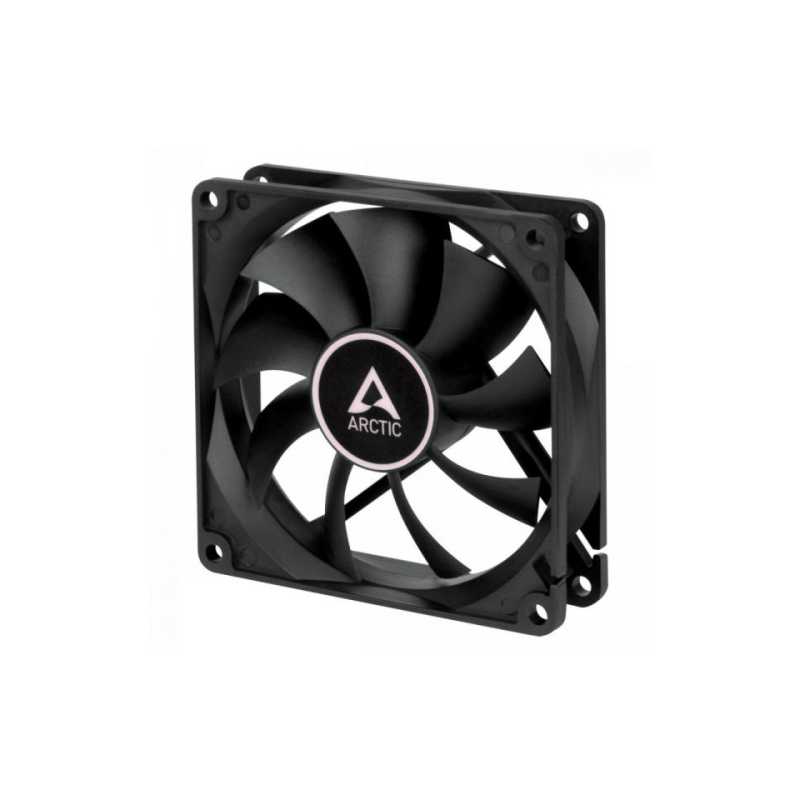 Arctic F9 9.2cm Case Fan, Black, 9 Blades, Fluid Dynamic, 6 Year Warranty