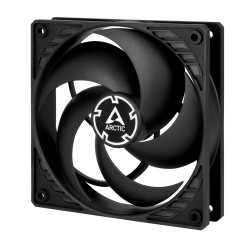 Arctic P12 Pressure Optimised 12cm Case Fan, Black, Fluid Dynamic, 6 Year Warranty