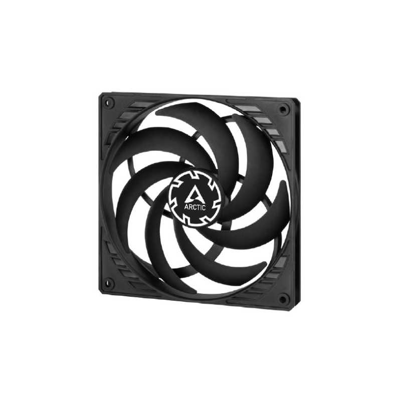 Arctic P14 14cm Pressure Optimised Slim PWM PST Fan w/ integrated Y-cable, Black, Fluid Dynamic, 150-1800 RPM