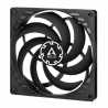 Arctic P14 14cm Pressure Optimised Slim PWM PST Fan w/ integrated Y-cable, Black, Fluid Dynamic, 150-1800 RPM