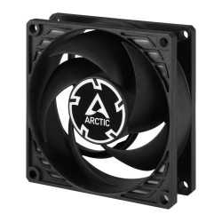 Arctic P8 Pressure Optimised 8cm Case Fan, Black, Fluid Dynamic, 3000 RPM, 10 Year Warranty