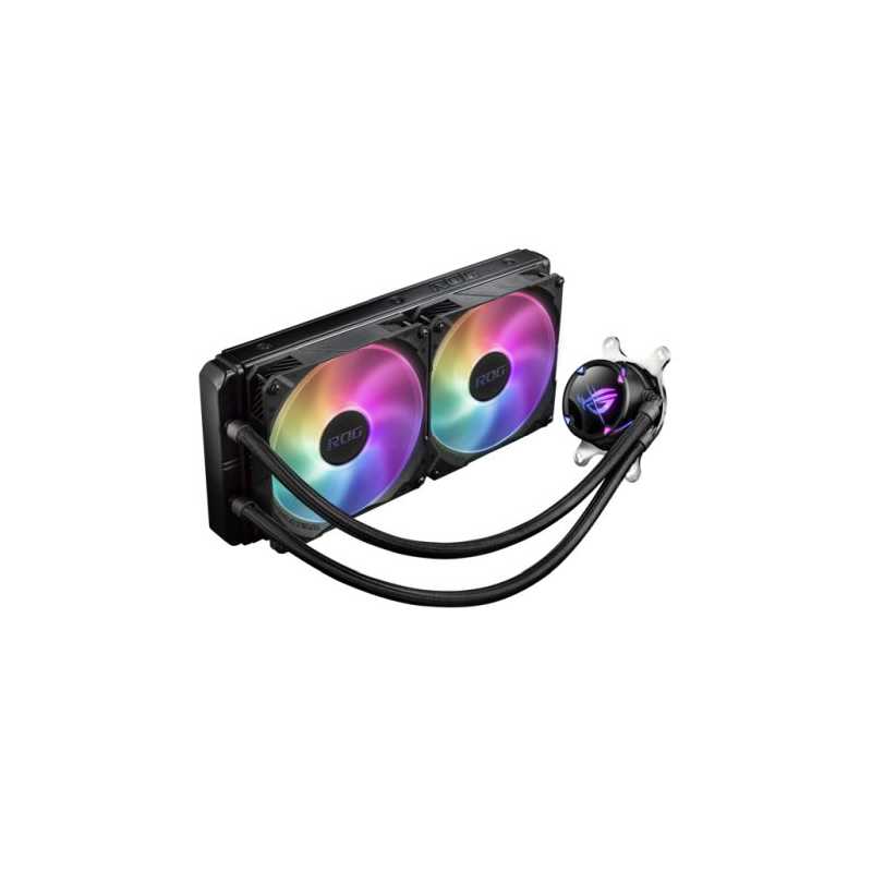 Asus ROG STRIX LC II 280mm ARGB Liquid CPU Cooler, 7th Gen Asetek Pump, 2 x 14cm ROG ARGB PWM Fans