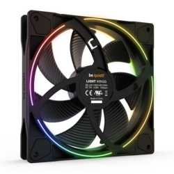 Be Quiet (BL074) Light Wings 14cm PWM ARGB Case Fan, Rifle Bearing, 20 LEDs, Front & Rear Lighting, Up to 1500 RPM