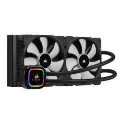 Corsair iCUE H115i RGB PRO XT 280mm Liquid CPU Cooler, 2 x 14cm PWM Fans, 16 RGB LEDs