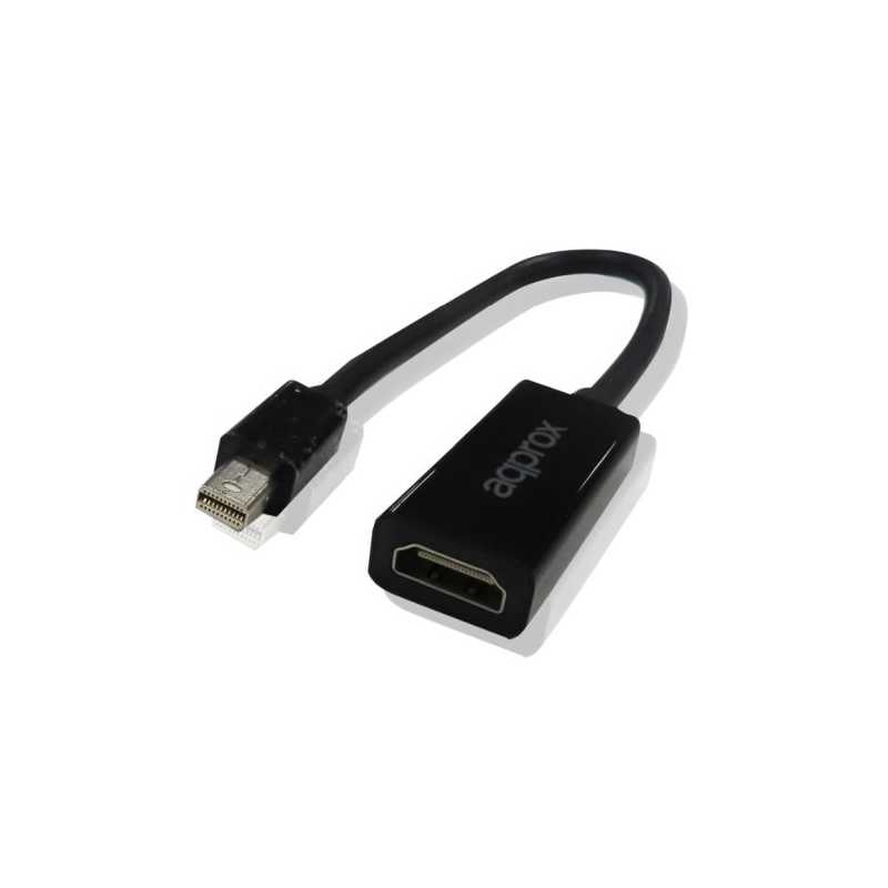 Approx Mini DisplayPort Male to HDMI Female Converter Cable, Black