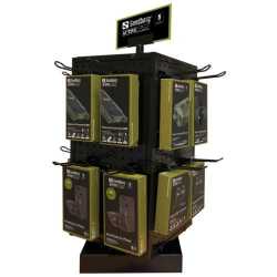 Sandberg Counter Display Stand, Rotatable, Black, 70 x 28 x 28 cm