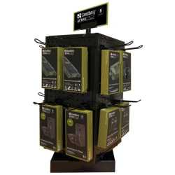 Sandberg Counter Display Stand, Rotatable, Black, 70 x 28 x 28 cm