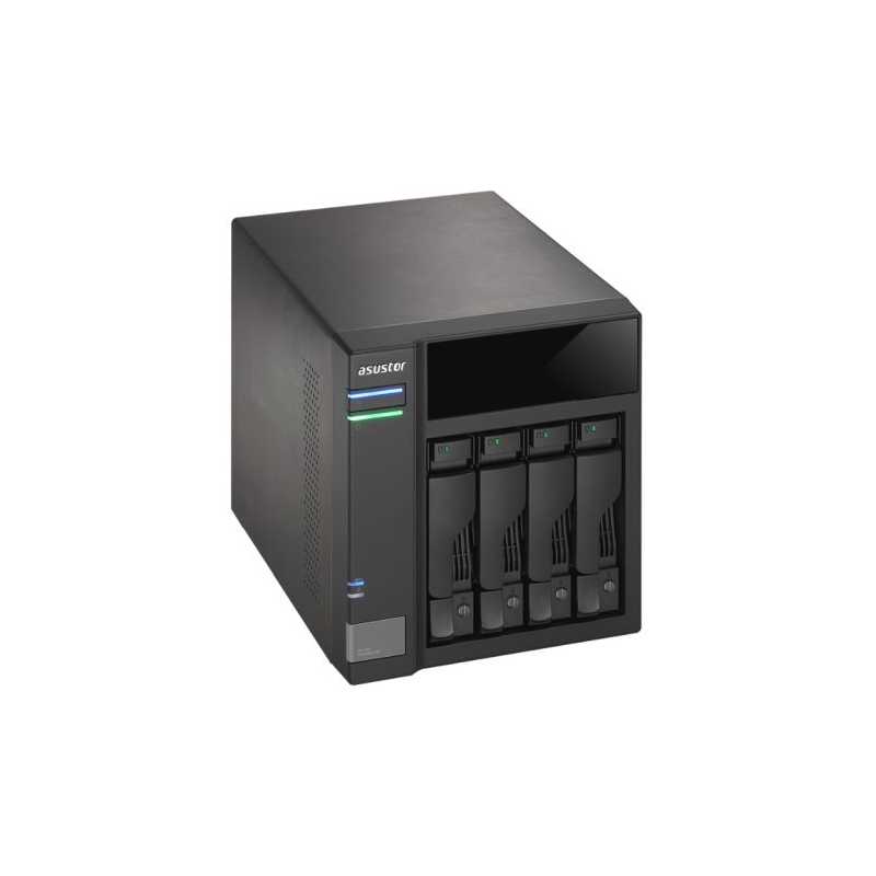 ASUSTOR AS6004U 4-Bay NAS Storage Capacity Expander, USB 3.0, Power Sync, Hot Swap, RAID, AES 256-bit Encryption
