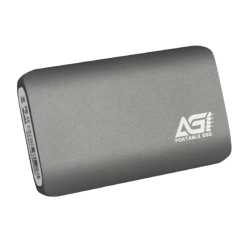 AGI ED138 1TB M.2 SATA External SSD, USB 3.2 Gen2 Type-C, Aluminium, USB-C to USB-A cable included   