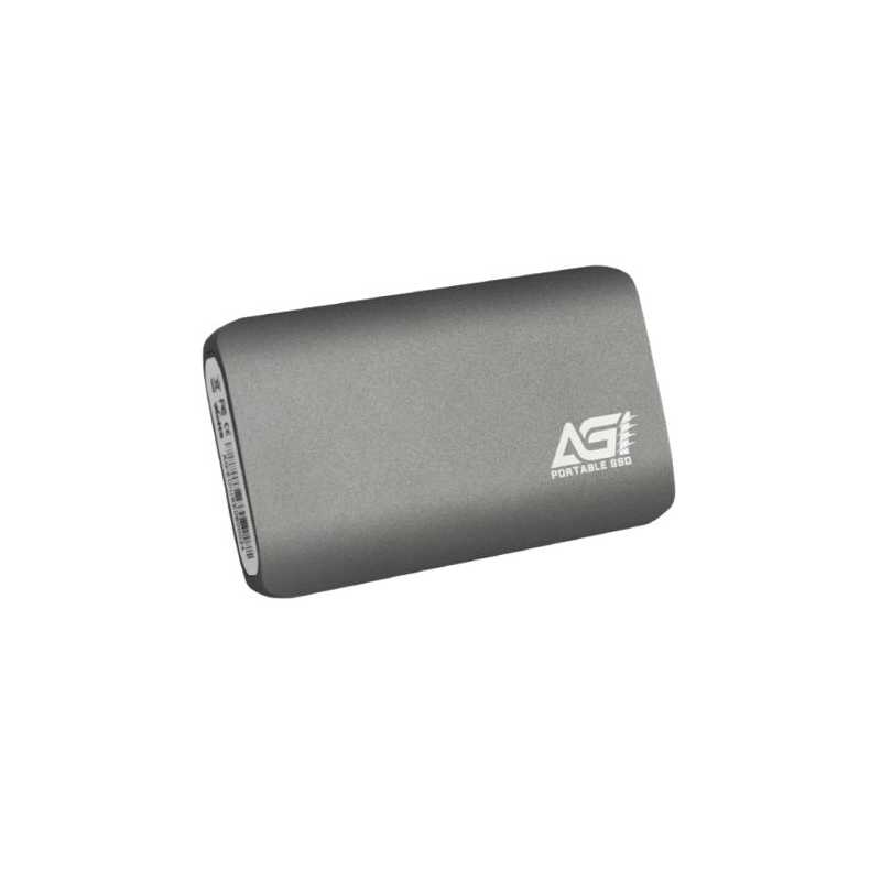 AGI ED138 2TB M.2 SATA External SSD, USB 3.2 Gen2 Type-C, Aluminium, USB-C to USB-A cable included