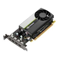 PNY T1000 Professional Graphics Card, 8GB DDR6, 896 Cores, 4 miniDP 1.4 (4 x DP adapters), Low Profile (Bracket Included), Retai