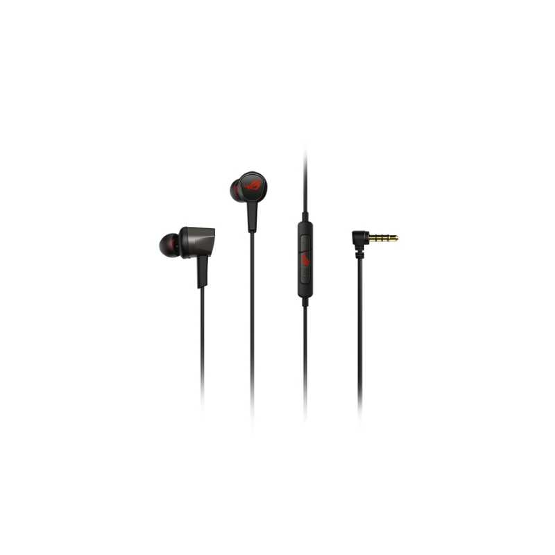 Asus ROG Cetra II Core Gaming In-Ear Earset, 3.5mm Jack, Inline Microphone, Liquid Silicone Rubber, Carry Case